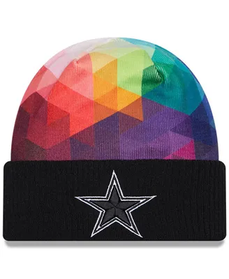 Youth Boys and Girls New Era Black Dallas Cowboys 2023 Nfl Crucial Catch Cuffed Knit Hat
