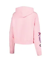 Men's and Women's Freeze Max Pink Rugrats Comic Strip Cropped Pullover Hoodie