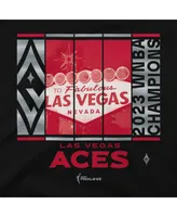 Men's and Women's Stadium Essentials Black Las Vegas Aces 2023 Wnba Finals Champions Skyline Pullover Hoodie