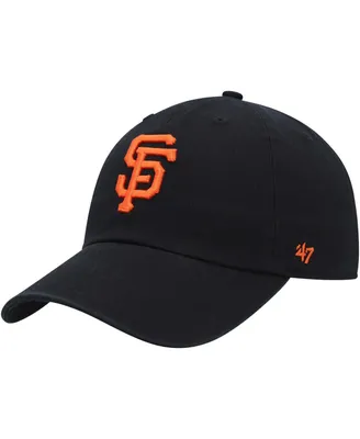 Youth Boys and Girls '47 Brand Black San Francisco Giants Clean Up Adjustable Hat