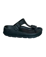 Andrew By Stevens Women s Comfort Slide Thong Buckle Eva Flat Sandal