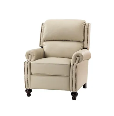 Hulala Home Franco Genuine Leather Recliner
