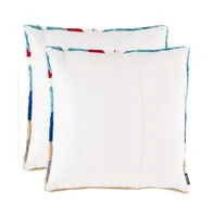 Safavieh Indoor/Outdoor Beach Chair 20" x 20" Pillow (Set of 2)