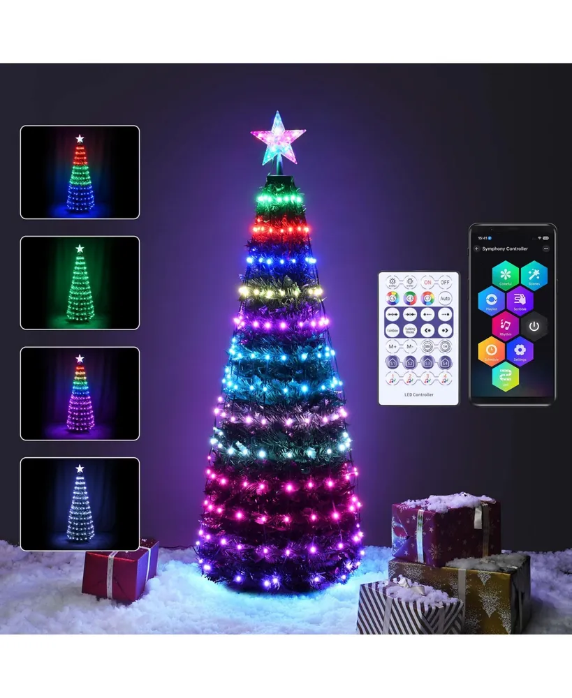 Yescom 5 Ft Christmas Tree Decoration Light Rgb Led String Lamp