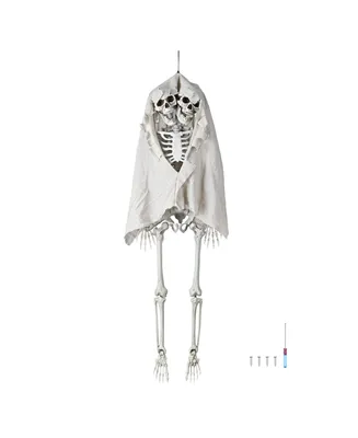 Yescom 65" Two Headed Skeleton Bone Size Posable Prop Halloween Decoration Party