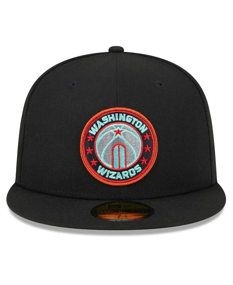 Men's New Era Black Washington Wizards 2023/24 City Edition Alternate 59FIFTY Fitted Hat