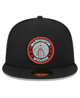 Men's New Era Black Washington Wizards 2023/24 City Edition Alternate 59FIFTY Fitted Hat