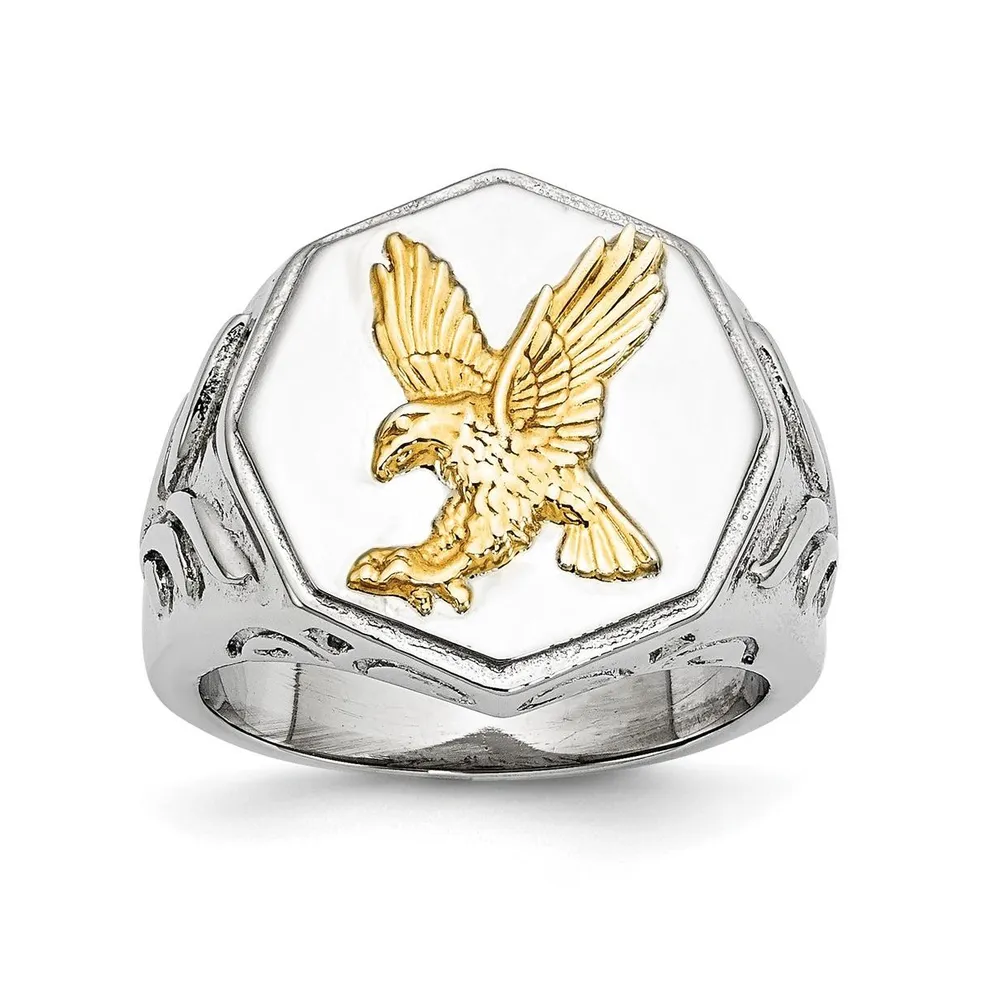 Buy Bali Legacy Sterling Silver Eagle Ring (Size 7.0) 9.45 Grams at ShopLC.
