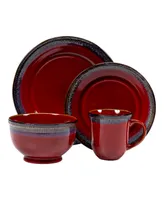 over&back Sheen 16 Piece Dinnerware Set