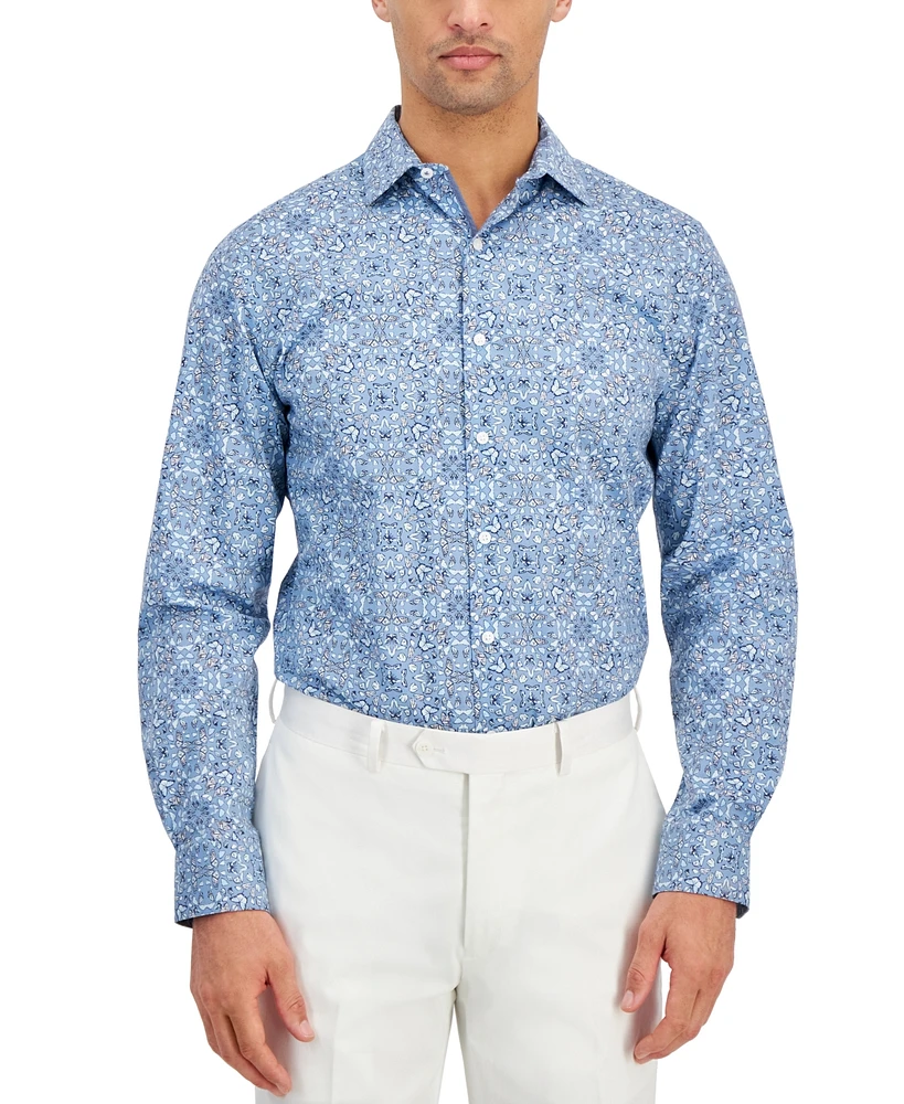 Bar Iii Men's Slim-Fit Butterfly Pattern Dress Shirt, Created for Macy's