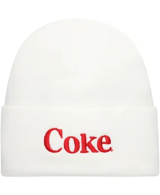 Men's American Needle White Coca-Cola Cuffed Knit Hat