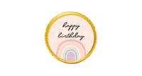 84 Pcs Rainbow Kid's Birthday Candy Party Favors Chocolate Coins with Gold Foil