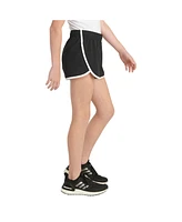 adidas Big Girls Elastic Waistband Retro Woven Shorts