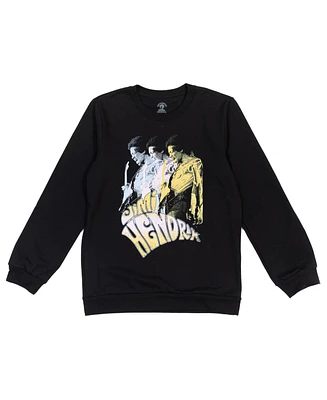 Jimi Hendrix Boy's Fleece Pullover Sweatshirt Little Kid to Big