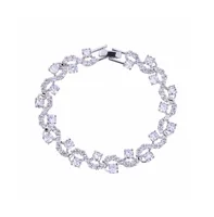 Tennis Bracelet with Round Cut Cubic Zirconia