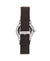 Heritor Automatic Men Protege Leather Strap Watch w/Date