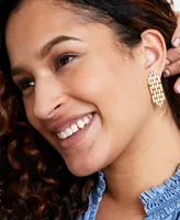 On 34th Chain Link Statement Drop Earrings, Created for Macy's