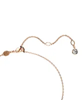 Swarovski Rose Gold-Tone Hyperbola Infinity Bangle Bracelet & Pendant Necklace Set, 15" + 2-3/4" extender