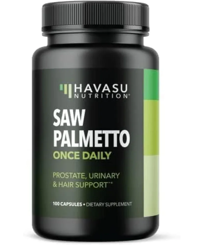 Havasu Nutrition Saw Palmetto Capsules, Prostate Supplement for Men, Reduce Balding & Hair Thinning, Dht Blocker, Havasu Nutrition