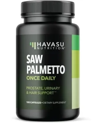 Havasu Nutrition Saw Palmetto Prostate Supplements for Men | Dht Blocker | Hair Growth for Men to Reduce Balding & Hair Thinning | Help Reduce Prostat