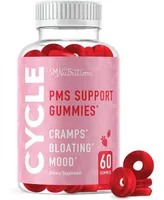 Pms Relief Gummies | Hormone Balance & Period Support Vitamins for Women | Gummy Supplement with Chaste berry for Bloating, Hormonal Acne & Mood Swing