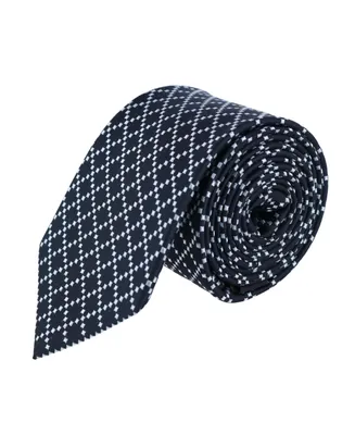 Trafalgar Rowan Geometric Pattern Silk Necktie