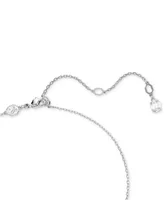 Swarovski Rhodium-Plated Crystal Infinity Pendant Necklace, 15" + 2-3/4" extender