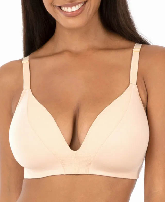All.You. LIVELY Women's All Day Deep V No Wire Bra - Heather Gray 32A
