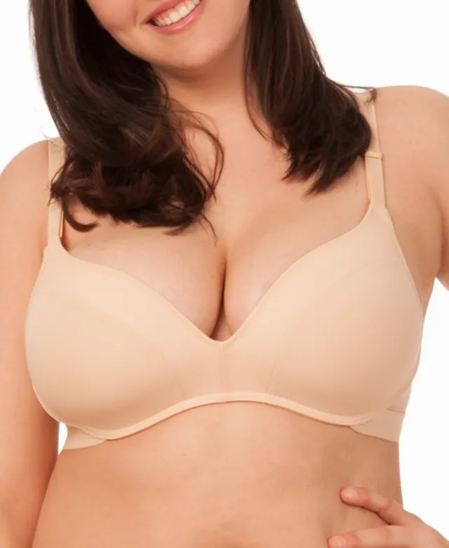 All.You. LIVELY Women's All Day Deep V No Wire Bra - Toasted Almond 36DDD