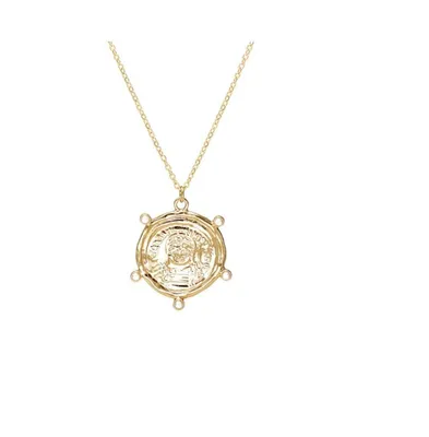 Boho Coin Pendant Necklace for Women