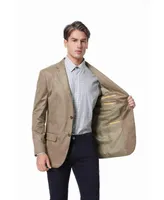 Daniel Hechter Men's Tan Microsuede two button Sport Coat