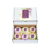 Freida and Joe 6pcs Fragrance Bath Bomb Set in a Box Luxury Body Care Mothers Day Gifts for Mom - Assorted Pre