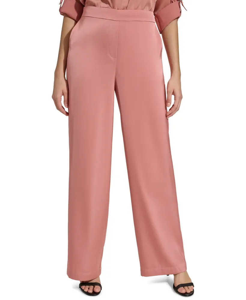 Calvin Klein Women's Satin Pull-On Pants