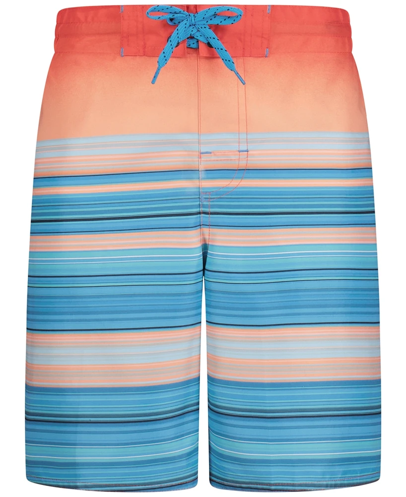 Laguna Big Boys Sundown Stripe E-Board Swim Trunks