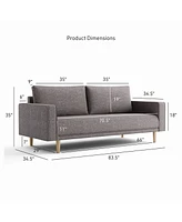 Aurelia 82.5" Boucle Fabric Sofa