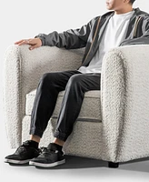 Valerian 45" Boucle Fabric Club Chair