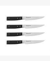 KitchenAid Japanese Steel Gourmet 4 Piece Forged Triple Rivet 4.5" Steak Knife Set