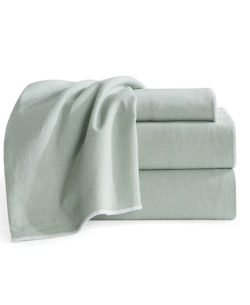 Dkny Pure Washed Linen Cotton 4-Pc. Sheet Set, California King