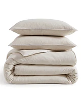 Dkny Pure Washed Linen 3 -Piece Duvet Cover Set