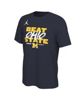 Men's Jordan Navy Michigan Wolverines Michigan-Ohio State Rivalry T-shirt