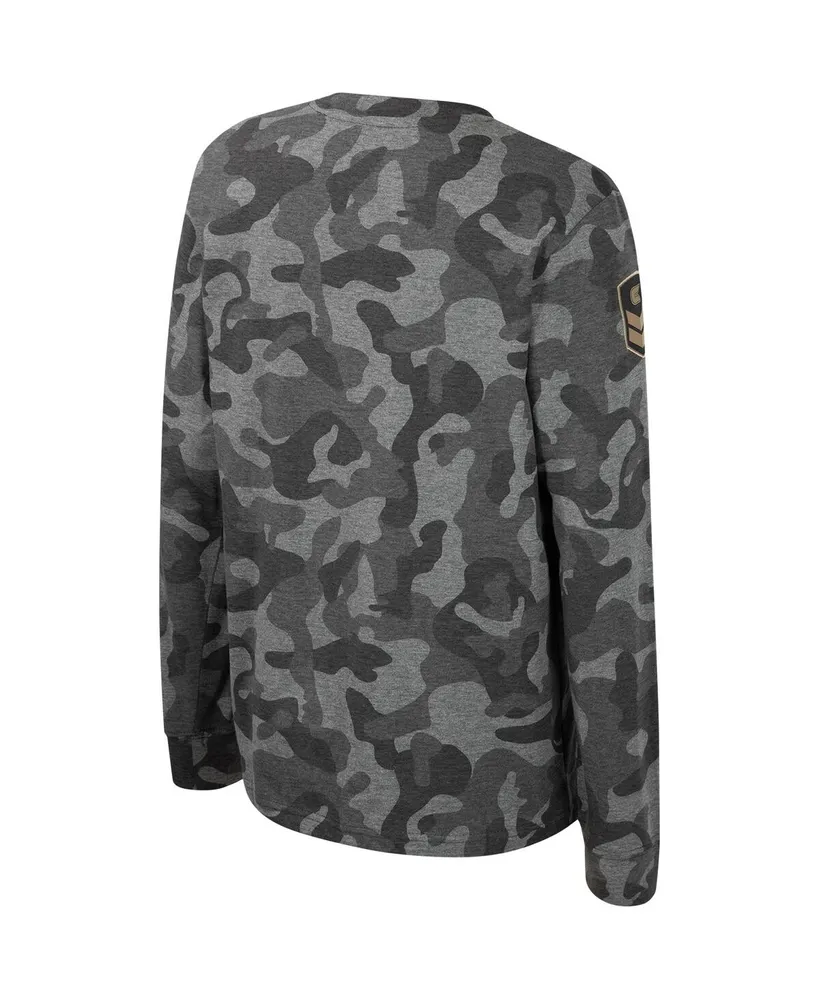 Big Boys Colosseum Camo Navy Midshipmen Oht Military-Inspired Appreciation Dark Star Long Sleeve T-shirt