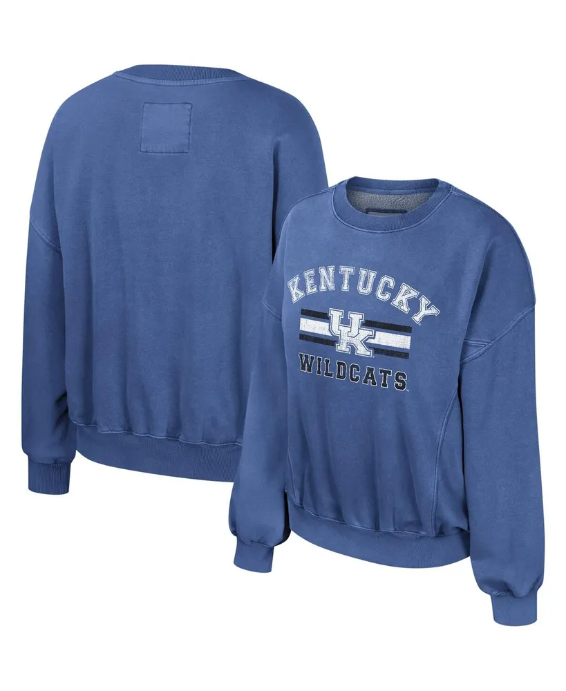 Colosseum Women's Colosseum Royal Kentucky Wildcats Audrey Washed Pullover  Sweatshirt | Hawthorn Mall