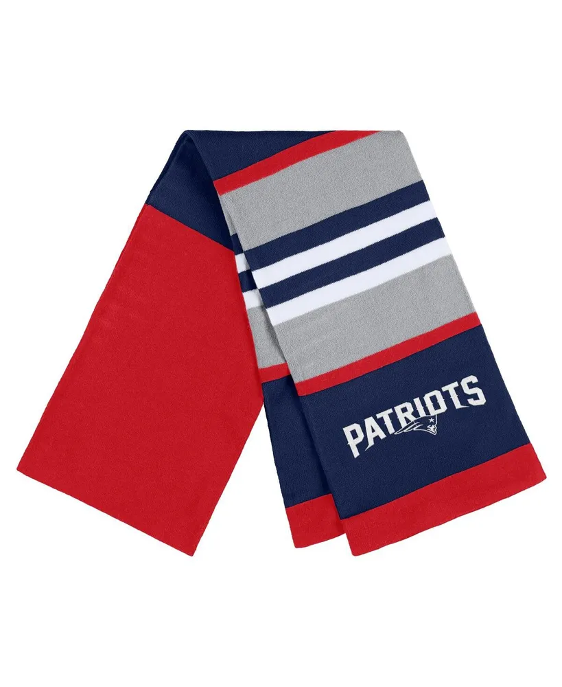 Women's Wear by Erin Andrews New England Patriots Stripe Glove and Scarf Set