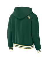 Women's Wear by Erin Andrews Green Bay Packers Plus Lace-Up Pullover Hoodie