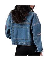 Women's G-iii 4Her by Carl Banks New England Patriots First Finish Medium Denim Full-Button Jacket