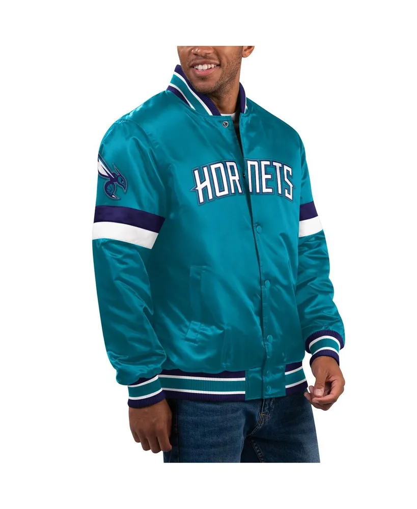 Men's Pro Standard Teal Charlotte Hornets 2023/24 City Edition Satin  Full-Snap Jacket