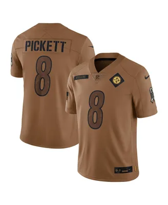 Men's Nike Kenny Pickett Brown Distressed Pittsburgh Steelers 2023 Salute To Service Limited Jersey