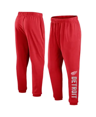 Men's Fanatics Red Detroit Wings Chop Block Fleece Sweatpants