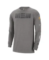 Men's Nike Charcoal Memphis Grizzlies 2023/24 City Edition Max90 Expressive Long Sleeve T-shirt