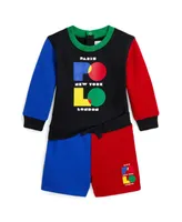 Polo Ralph Lauren Baby Boys Logo Fleece Sweatshirt and Shorts Set